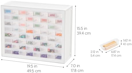 IRIS USA 64-Drawer Screw Organizer, Hardware Storage, Made in USA