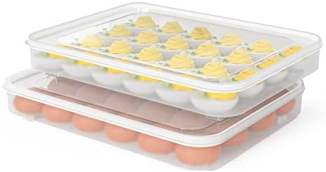 77L Deviled Egg Containers with Lid, Set of 2