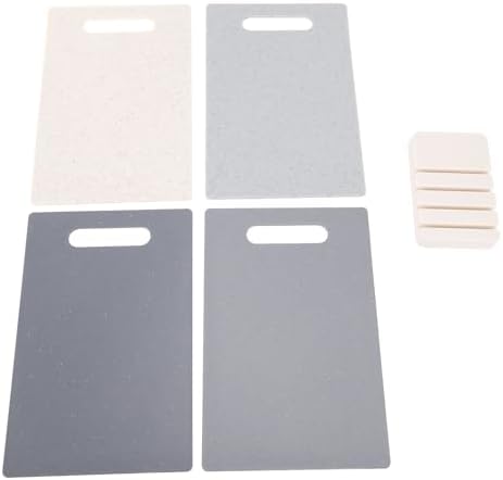 4 Piece Color Coded Cutting Board Set, Non Slip Plastic Chopping