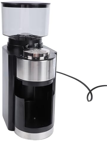 GLOGLOW Electric Conical Burr Grinder, Stainless Steel, 110V