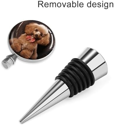 Poodle Wine Stopper Vacuum Alloy Wine Bottle Stopper Reusable Wine