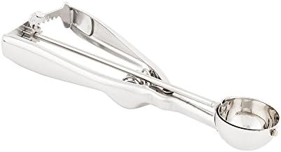 Restaurantware 0.5 oz Silver Stainless Steel # Ice Cream Scoop