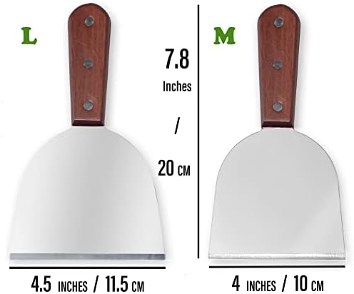 Stainless Steel Slant Grill Griddle Spatula Scraper Diner Flat