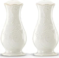 Lenox French Perle White Tall Salt and Pepper Set