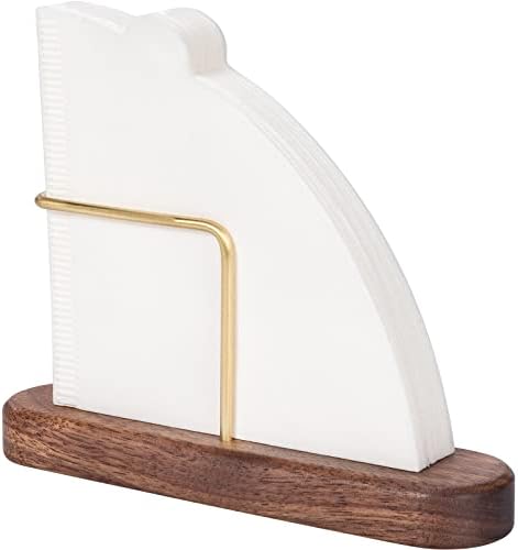 Walnut & Brass Coffee Filter Holder for #1#2 V60