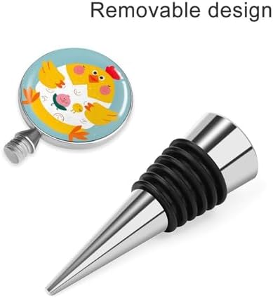 Funny Chick Wine Stopper Vacuum Alloy Wine Bottle Stopper Reusable