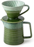 Topadorn 15oz Pour Over Coffee Maker Set, Ceramic Dripper & Carafe