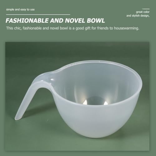 3pcs Plastic Sauce Mixing Bowls with Handle, Nesting Microwave Cuisine