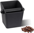 HOMEE Espresso Rectangular Coffee Knock Box, Black