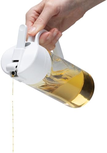Dreamfarm Oileroo Lite Oil Sprayer, Pourer & Doser, White