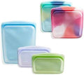 Stasher Premium Reusable Silicone Food Storage Bags, 5-Pack, Tie Dye