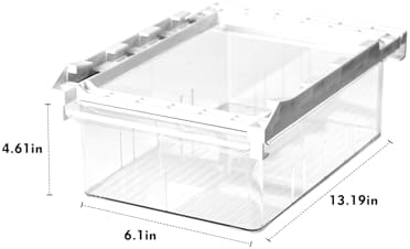 Gronivex Fridge Organizer,Refrigerator Pull-Out Drawer Bins Suitable