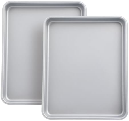 2-PACK Toaster Oven Pan, Carbon Steel Compact Toaster Oven Tray