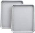 2-PACK Toaster Oven Pan, Carbon Steel Compact Toaster Oven Tray