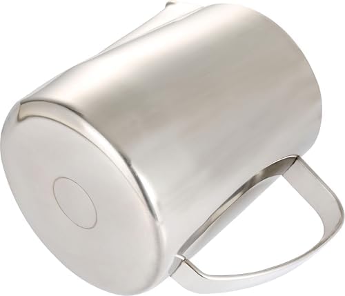 Milk Frothing Pitcher, 24oz/700ml Espresso Steaming Pitcher, Stainless