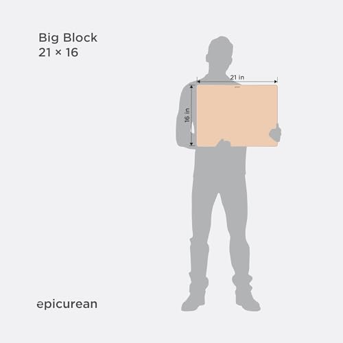 Epicurean Big Block Series 21-by-16-by-1-Inch Thick Cutting Board with