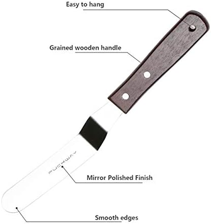 Offset Cake Icing Spatula Set of 4, 4"-6"-8"-10"