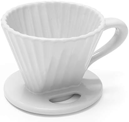 Chantal "Lotus ceramic pour over coffee dripper, 8 ounces (White)