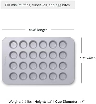 Caraway 24-Cup Non-Stick Ceramic-Coated Mini Muffin Pan