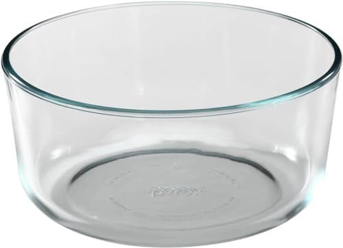 Pyrex 7203 7-Cup Glass Bowls with Blue Lids, 2-Pack