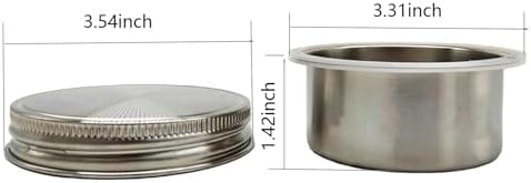 304 SS Salad Divider Cups Separate Vegetable and Dressing for