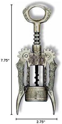 BOTTICELLO - GRAPE DESIGN Steel Wing Corkscrew, Italy