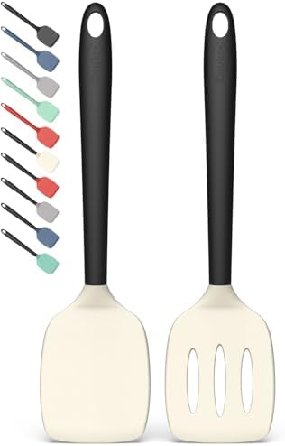 Coukre 2 Pack Silicone Spatula Set,High Heat Resistant, BPA-Free