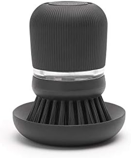 Brabantia 302626 Soap Dispensing Dish Brush, Dark Gray
