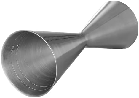 Double Cocktail Jigger Slim Style Measuring Jigger (Silver)