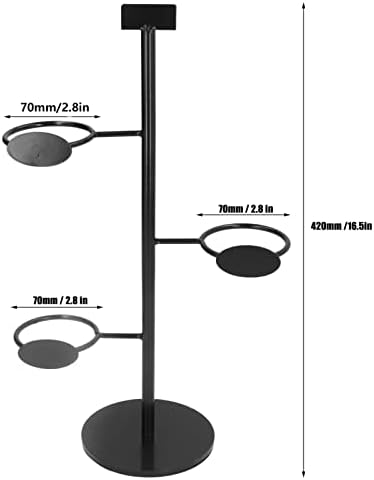 PerGar Mug Tree, Black Coffee Mug Tree, Cup Display Rack Cup Tree
