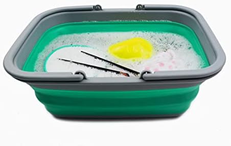 SAMMART 9.2L (2.37Gallon) Collapsible Tub with Handle & 5L