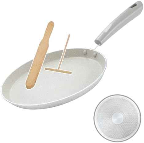 9-Inch Crepe Pan, Nonstick Dosa Pan with Spreader & Spatula