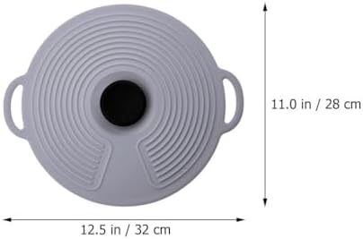 Silicone Universal Lid for Pots and Bowls, 12.6 x 11 Inches
