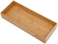 PRATIQUE Bamboo Drawer Organizer - Kitchen Utensil Organizer