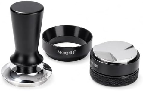 Mongdio 51mm Espresso Accessories Kit: Tamper, Distributor & Dosing