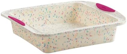 Trudeau 8x8in Confetti Silicone Cake Pan – Reinforced Hybrid of
