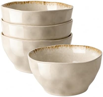 DOWAN 30 OZ Soup Bowls, Large Cereal & Salad Bowl Set of 4, Deep Bowl