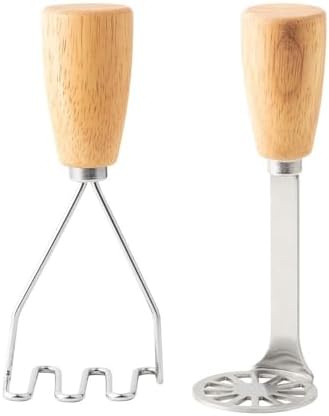 2Pcs Mini Potato Masher,Stainless Steel Mashed Potatoes Masher with