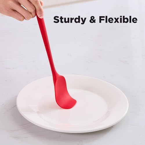6 Pieces Silicone Spatula Set, Food Grade Rubber Spatula,Kitchen Tools