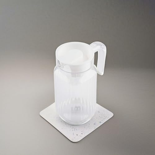 Tbest Acrylic Pitcher with Lid,Transparent Juice Jug Water Pitcher for
