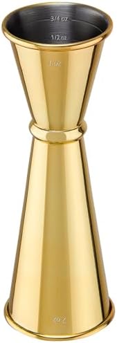 Briout Double Cocktail Jigger for Bartending, 2 OZ & 1 OZ, Rolled Edge