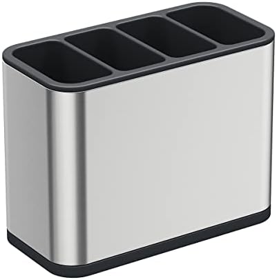 TESOT Silverware Caddy Utensil Caddy Spoon Holder with 4 Divided