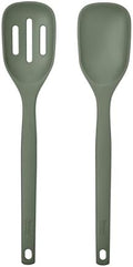 Tovolo Elements Silicone Spoon Set of 2 Mixing and Slotted Spoon