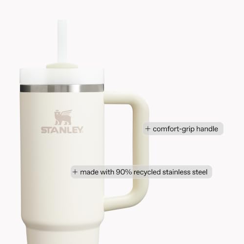 STANLEY Quencher H2.0 Flow State Tumbler, 30 oz, Cream 2.0