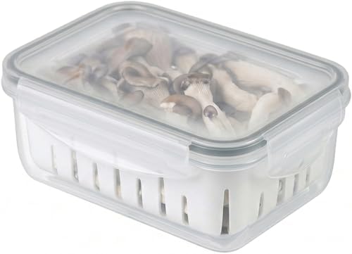 carrotez 3.0 Cup Produce Saver Container for Fridge with Colander