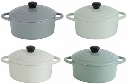 Creative Co-Op 4-Piece Stoneware Mini Bakers