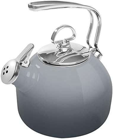 Chantal Enamel On Steel Classic Teakettle (Fade Grey)