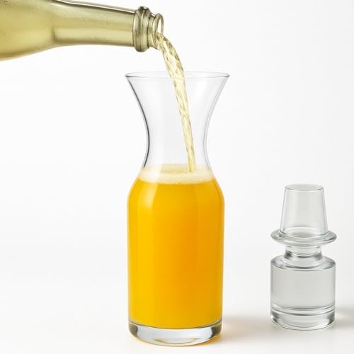 Mimosa Bar Supplies Carafe Glasses – 8.5 Oz Pack of 4 Measuring Small