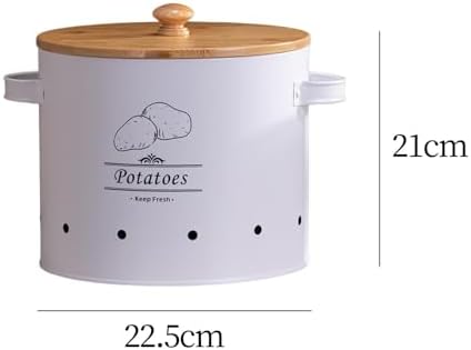 Potato Storage Tin, Kitchen Canister with Airtight Lid, Kitchen