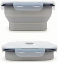 CARTINTS Collapsible Camping Bowl, Silicone Food Container with Lid